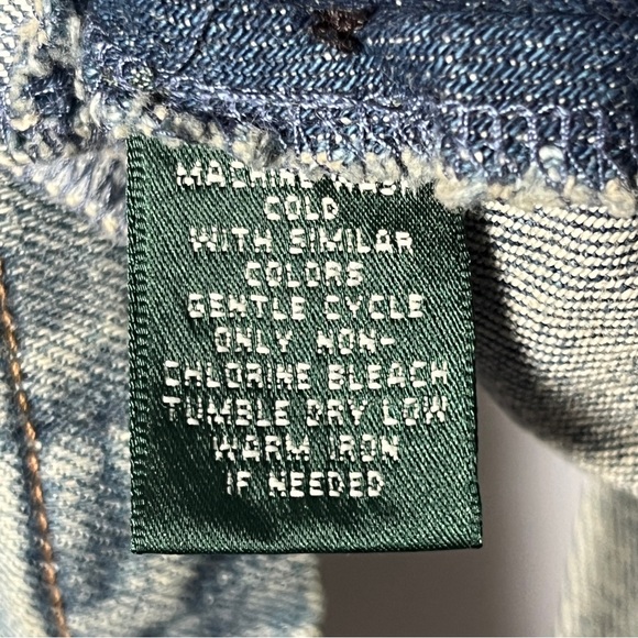 Lauren Jeans Co Ralph Lauren Denim Jacket Button Front Cotton Womens Size Small - Picture 5 of 6